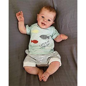 KOKOMANDY Reborn Baby Dolls Boy 24 Inch 60cm Toddler Reborn Silicone Doll